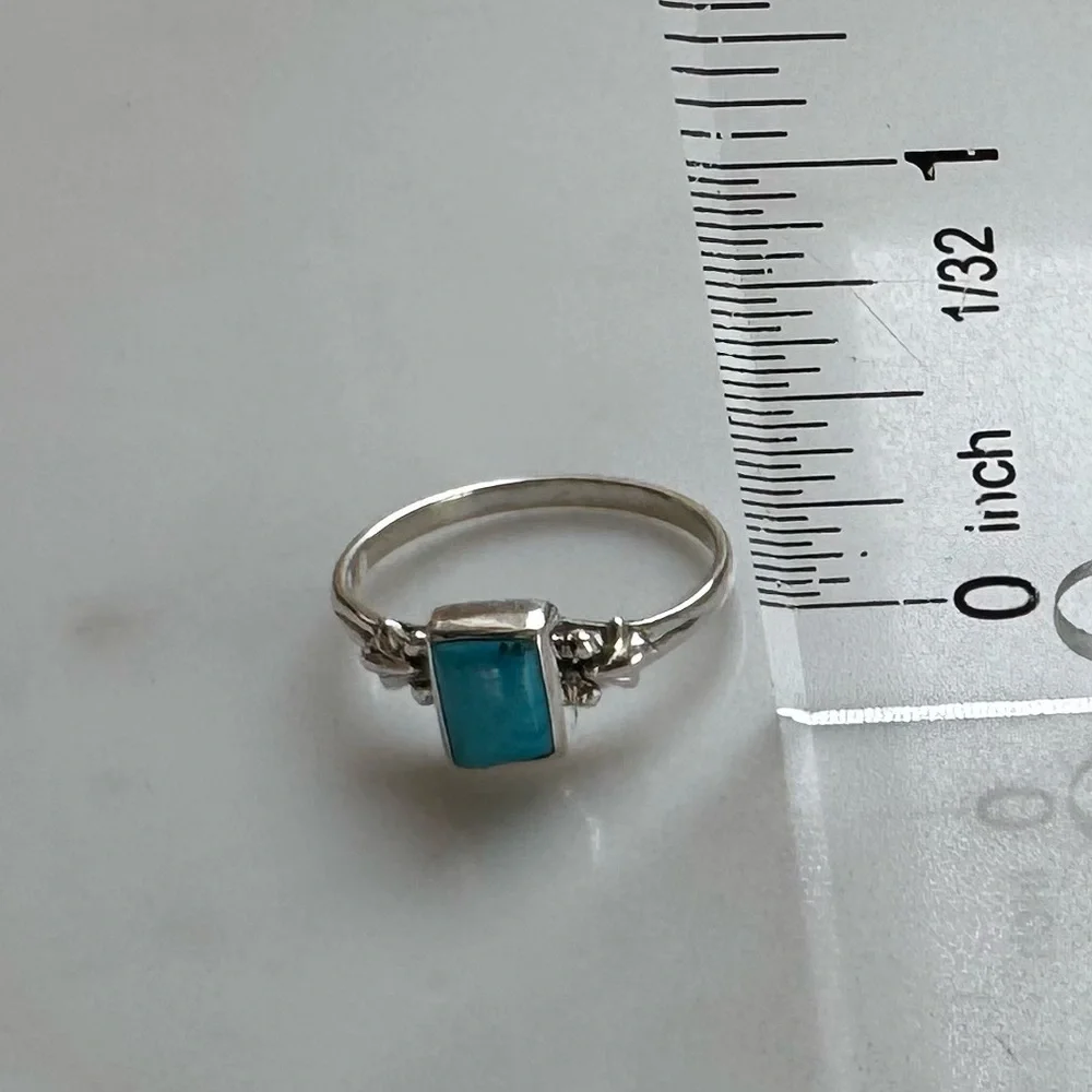 NWOT Sundance Southwest Portrait Ring, Turquoise, Sterling Silver